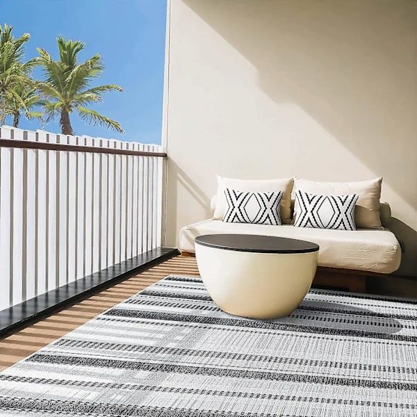 Vanntett Boho Pynteputer Trekk, Geometriske Pynteputer Trekk For Utendørs Terrasse Hage, Sett Med 2, 18 X 18 Tommer