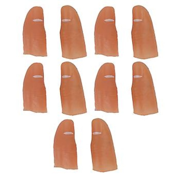 Falske fingerlys, 5 par fingerlysrekvisitt falsk fingerlampe tommellampe fremtidssikker design