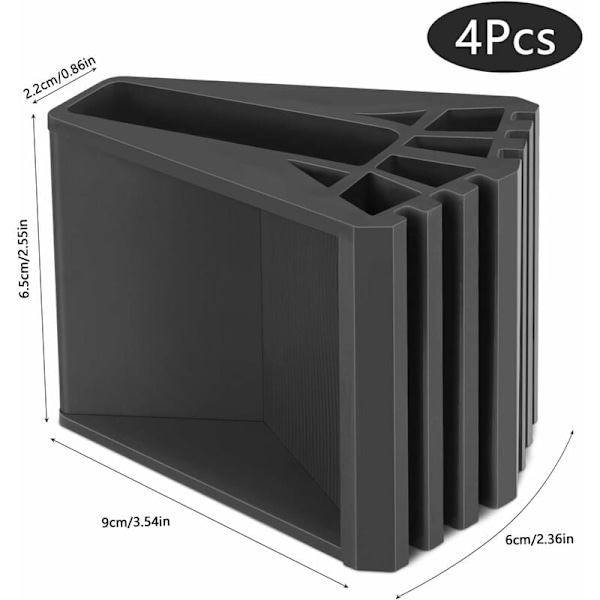 4 kpl tikkaiden jalkapehmusteet tikkaiden jalat PVC tikkaiden liukumattomat kumityynyt yleiskäyttöiset tikkaiden vaihtojalat liukumattomat kumit tikkaille