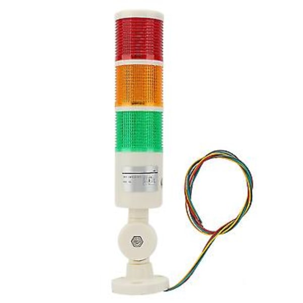Industriel Varslingslampe 3-Lags LED Signaltårn Foldbar Alarm Lampe 24VDC