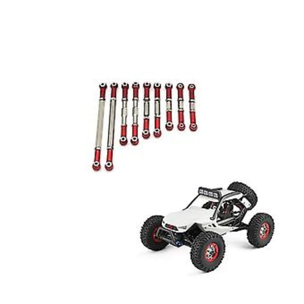 Metalliset etu- ja takatukivarren vivustot Servo Link ohjaustanko sarja 12429 1/12 Rc auton päivitysosille A
