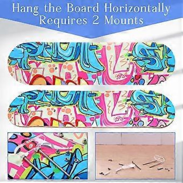 Väggmonterat skateboardställ Race Deck Skateboardställ Snowboard Longboard Förvaringsställ