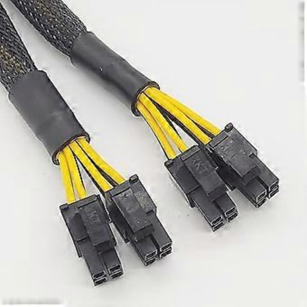 CPU 8-nastainen naaras - Dual PCIe 2X 8-nastainen (4&4) uros virtalähdeadapterin jakokaapeli emolevyn virtalähteelle