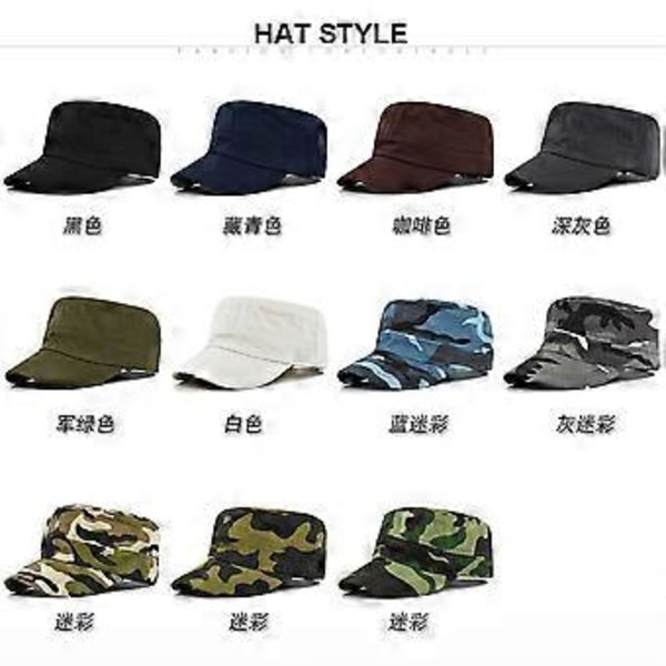 Flat cap med buet skygge, peaked cap, letvægts cap, buet skygge, afslappet bjergbestigning solhat