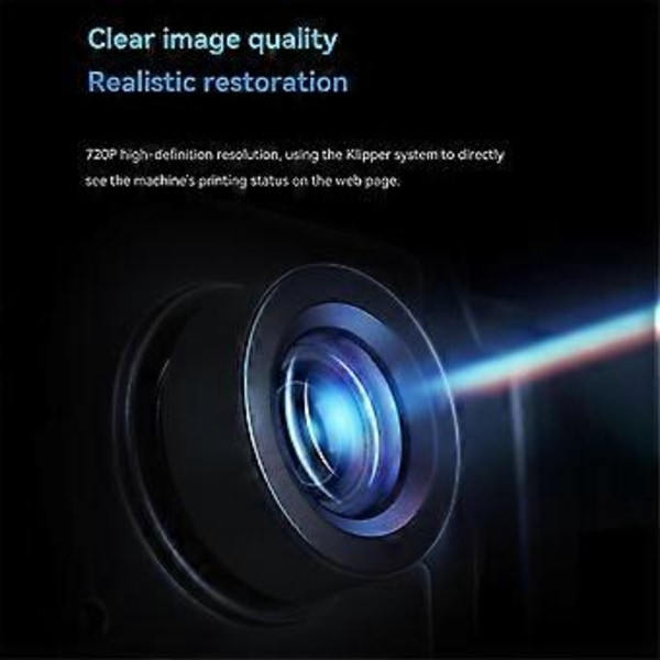 Drive Free USB Webkamera HD Time-Lapse Filming Manuell Fokus for Neptune 4/4 Pro/4 Plus/4 MAX for KLP1/Qidi MAX3 3D-printere