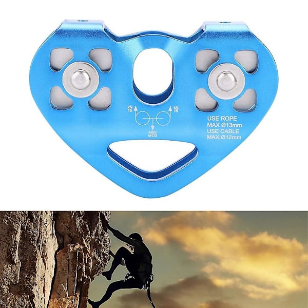 Kiipeily Tandem Speed Dual Pulley Kuulalaakerilla