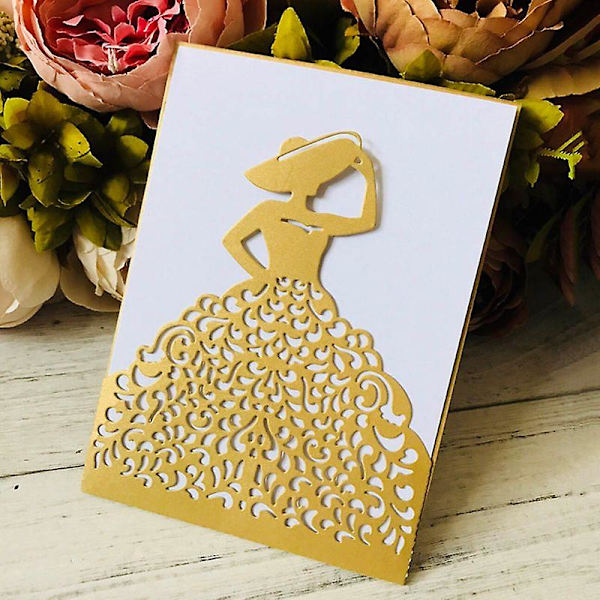 Lady Metallskärning Dies Stencil Scrapbooking Diy Album Stämpelpapper Kort Prägling Dekor