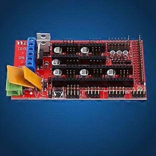 3D-skriver RAMPS 1.4 Kontrollerkort for R3 + A4988 med kjøleribbe USB-kabel Jumper Kit