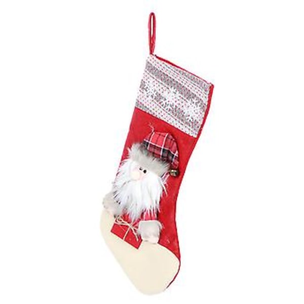 Hängande Julstrumpor Socka Presentpåse Hängande Prydnad Julgransdekoration Jultomte