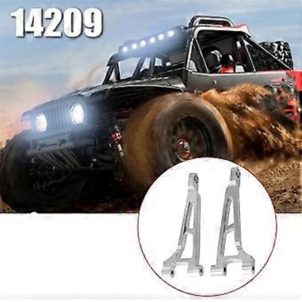 RC-auton metalliset päivitysosat ylemmät tukivarret Go 1/14 14209 14210 H14BM RC-auton päivitysosiin (hopea)