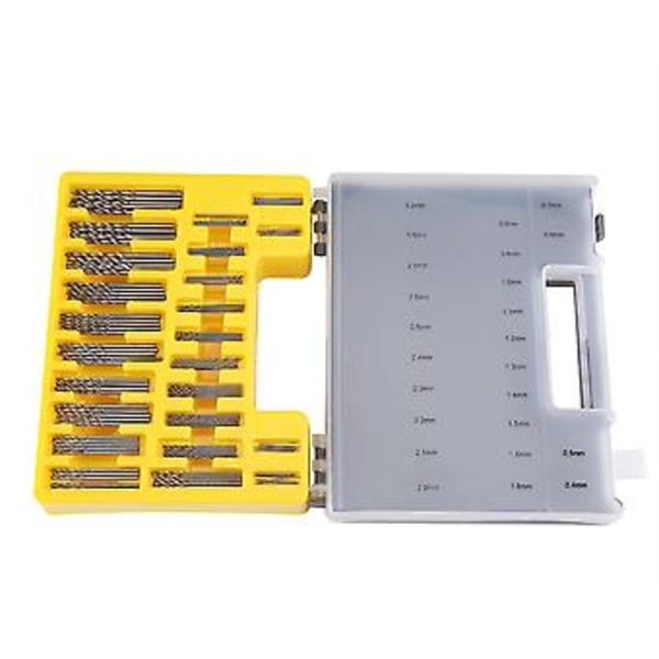 150 st Mini Borr Set 0.4-3.2mm Mikro Precisions Spiralborr Kit med Förvaringslåda