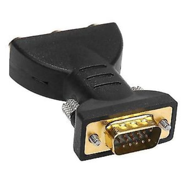 3rca Rgb Hona Till Hd 15-pin Vga Stil Komponent Video Jack Adapter Omvandlare