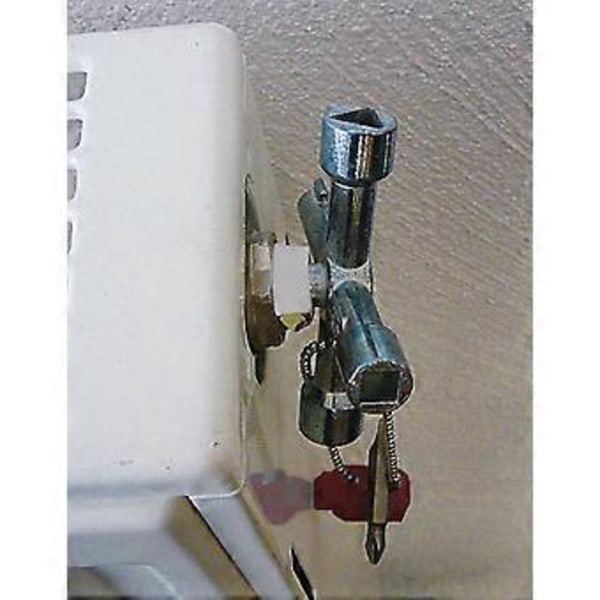 Universalnøkkel for radiator, elektrisk, vann, gassmålerboks & radiatornøkkel, radiatorfastnøkkel, ventilnøkkel (2 stk, sølv)