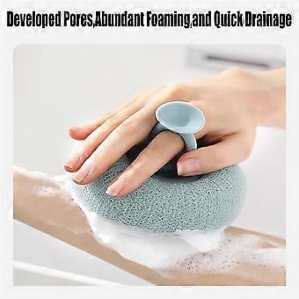 2-pack Supermjuk Solros Sugpropp Badboll, Loofah Svamp Exfolierar Effektivt, Essential, C