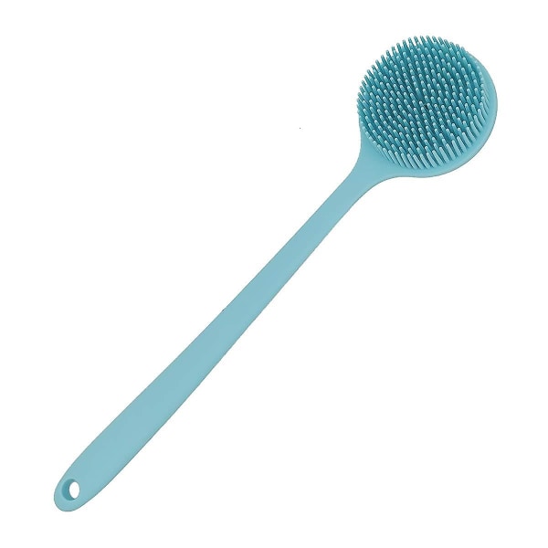 Soothing Scrub - Myk silikon ryggskrubber dusjbad kroppsbørste med langt håndtak, Bpa-fri, hypoallergenisk, miljøvennlig