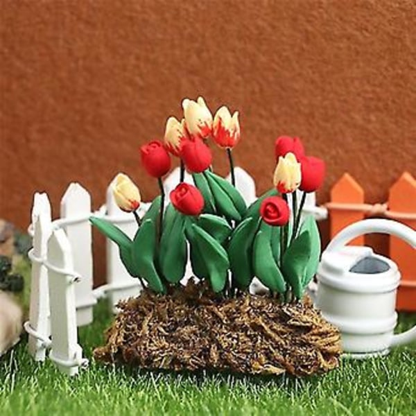 1:12 En Ornt Tulipan Plante Blomst En Rotte