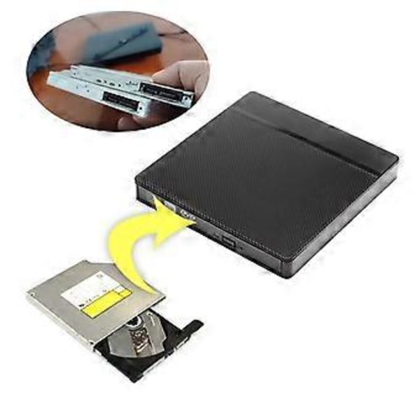 12,7 mm 9,5 mm USB3.0 Type-C Optisk Drev Kabinet Ekstern Mobil ODD HDD Kabinet