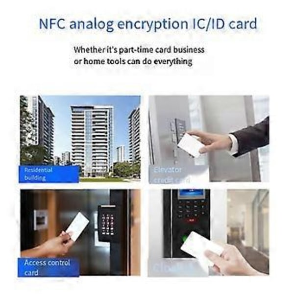 Bluetooth NFC-läsare IC/ID-kortläsare. Läckagesäker. Åtkomstkontroll Hisskort, Bluetooth 3 Pro Max