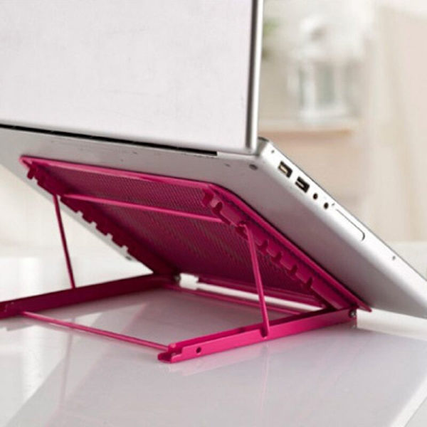 Multifunktionel justerbar stand, metal staffeli, laptop stand, seks-positions justerbar varmeafledning foldning