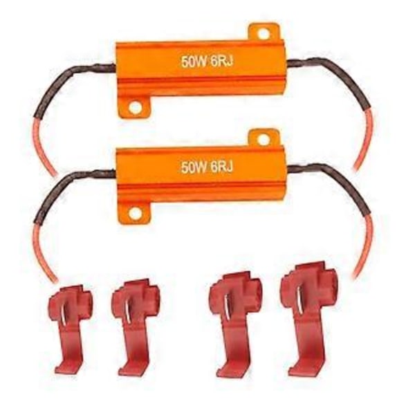 2 stk. LED belastningsmodstand indikator motorcykel blinklys flash blinker fejlrettelse