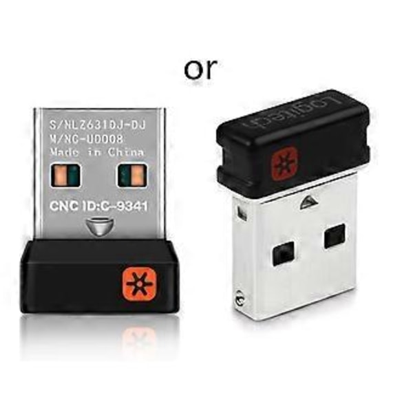 Trådlös Dongel Mottagare Unifying USB Adapter för logitech- Mus Tangentbord Anslut 6 Enheter för MX M905 M510 M505 M950