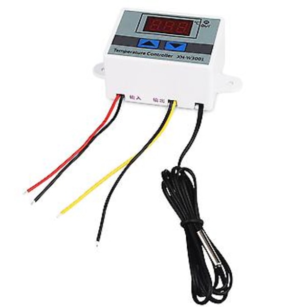 12/24/220V 10A Mikrocomputer Digital LED Temperaturregulator Termostat Kontrolkontakt Og Probe