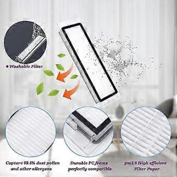 Tilbehør Kompatibelt med S5 Max S6 Max S6 Pure S6 Maxv S50 S51 S55 S60 S65 S5 S6 Støvsuger