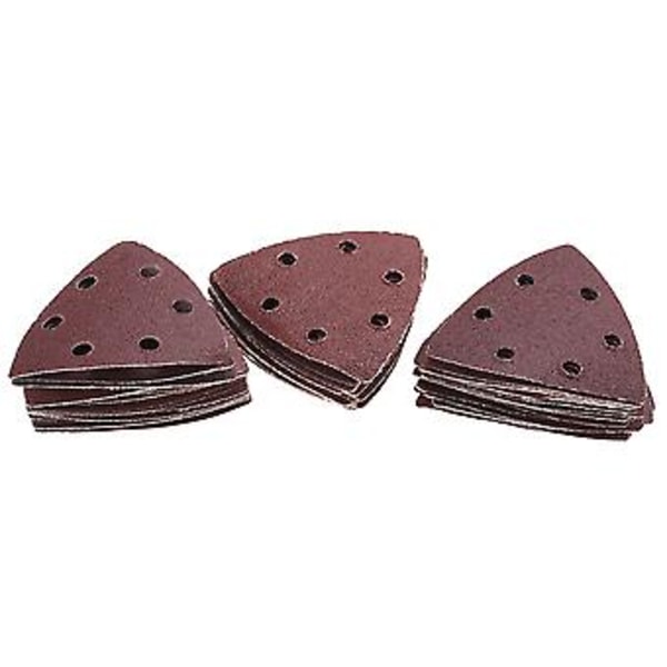 50 st Triangulärt Slippapper Set, Korn Sanderslipning & Poleringspapper Pads, Hållbara Mångsidiga Slipverktyg för Trä, Metall & Färg