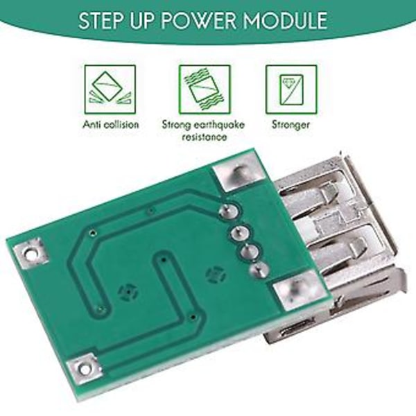 - Ingång 0.9v-5v Till 5v Utgång Usb Laddare Step Up Modul