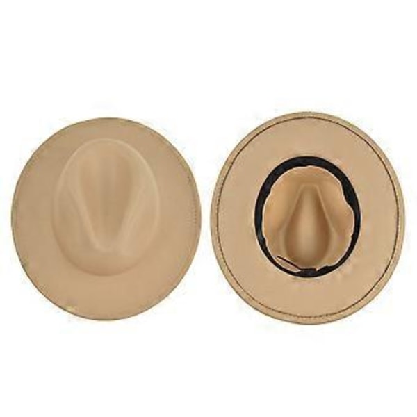 Eurooppalainen ja amerikkalainen retro jazz -hattu villahattu cowboy-hattu retro jäljitelmä villahattu litteä lierihattu BF153