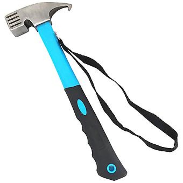 Camping Hammer Camping Kølle Teltpløk Udtrækker, Udendørs Multifunktionel Høj Karbon Stål Camping Hammer Krog Vinkel Design Teltpløkker Pløk Sømudtrækker Re