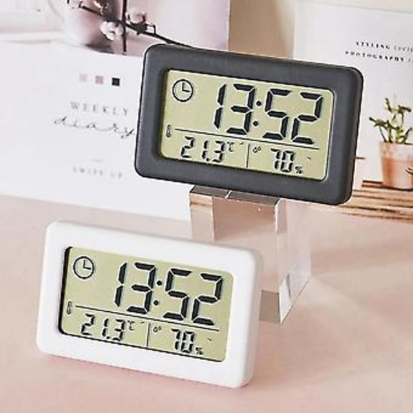 LED Digital Klocka Elektronisk Digital Skärm Skrivbordsklocka För Hemmakontor Bakgrundsbelysning Snooze Datum Kal