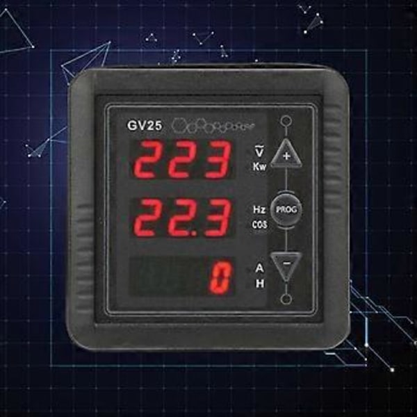 GV25 MK2 Generator Digital Mätare Spänning Ström Frekvens Testpanel 110/220V System