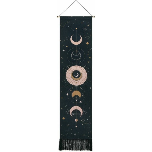 Måntapet Psykedelisk Väggbonad Tapestries Heminredning för Sovrum 51 x 13 Tum (130 x 32 cm) A1