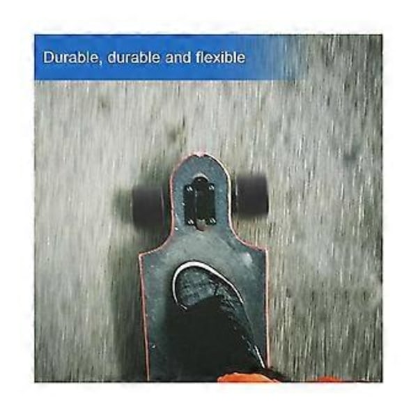 4 stk. skateboardhjul elastisk PU slidstærk fleksibel holdbar 65x45 PU skateboardhjul sports sort
