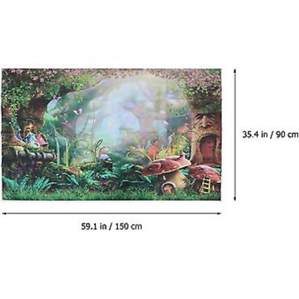 Wonderland Valokuva Taustakangas 3D Sarjakuva Studio Tausta Seinärekvisiitta 90x150cm (d-4)