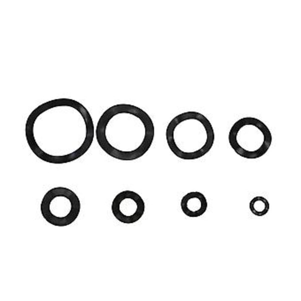 Svarta Stål Ring Fjäderbricka Tre Vågbrickor 65mn Vågpackningssortiment - M5 M6 M8 M10 M1