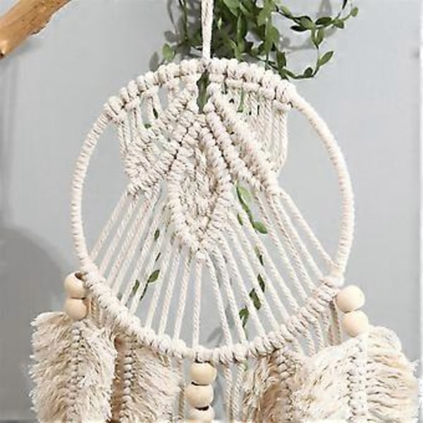1 stk. Drømmefanger Håndlavet Vævet Drømmefanger Blad Dekoration Hånd Dekoration Macrame Dekoration Vægkunst Drømmefanger Bryllupsdekoration