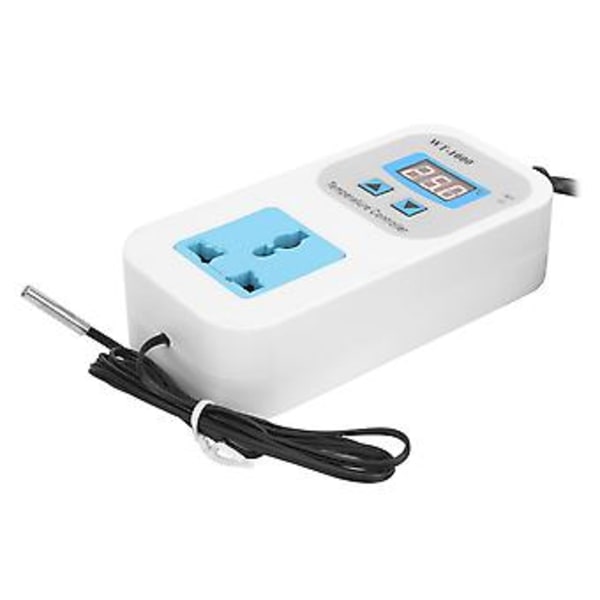 Temperaturkontroller Elektronisk Justerbar Automatisk Kontrolluttag 10A WT-1000 110-220V US-kontakt