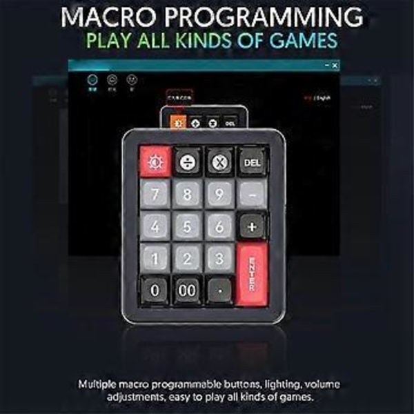 K812 Mekaaninen näppäimistö Langallinen Hot Swappable Numpad RGB Mekaaninen pelinäppäimistö Ohjelmoitava Win//Game Valkoinen