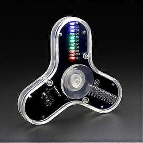 LED Roterande Gyroskop DIY Kit Finger Gyroskop Lödningsövningskit