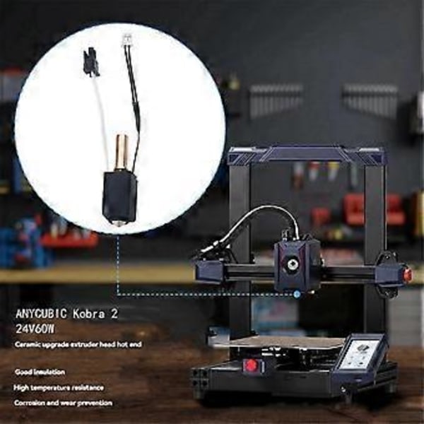 Opgradering til 2 Hotend Kit, Termistor Varmelegeme 0,4 mm Print Hot End til 2 Plus/Neo/ 2