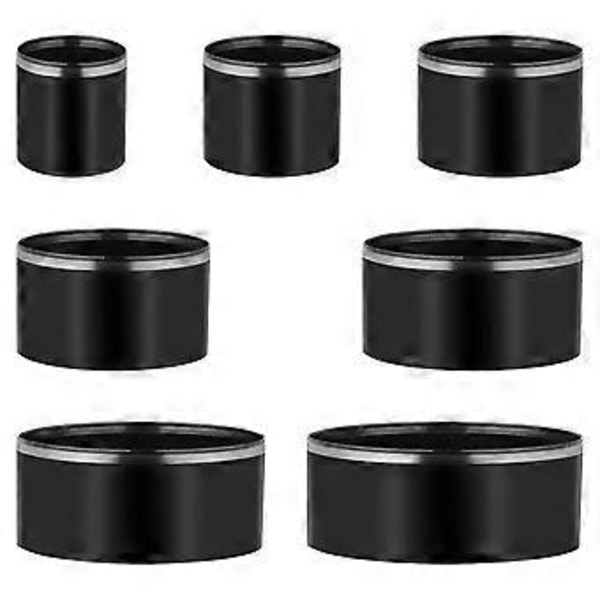 7 Storlekar Hålstans Set Läder Cirkel Skärare Verktygsset Rund Hålstans 20mm - 50mm Ihålig Stans Skärverktygsset