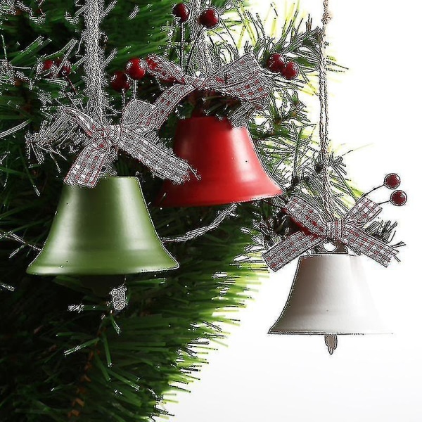 Jingle Bell til juletræsdekoration Metalklokker Ornamenter Hængende tilbehør