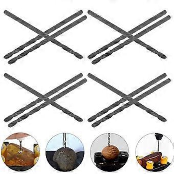 10 st Professionella Pärlstansborrar Rakt Skaft Spiralborr Bits Set 1.95mm