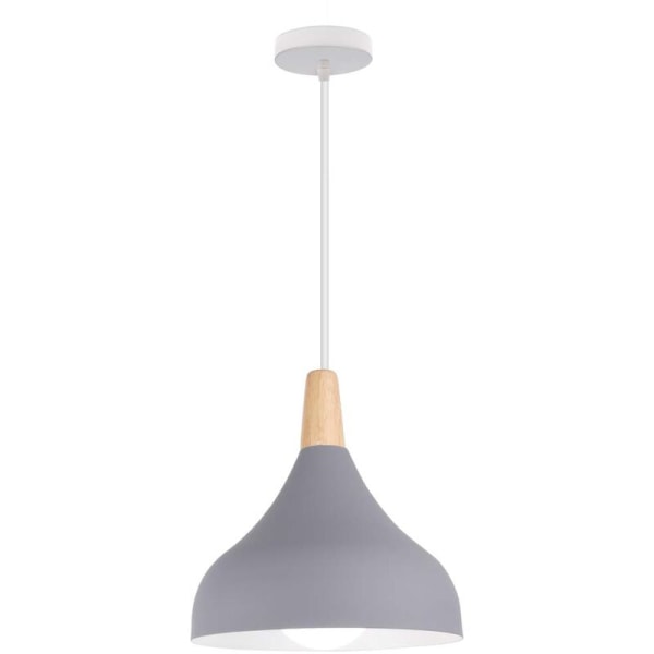 Modern enkel takhängande lampa grå hängande lampa inomhus ljuskrona