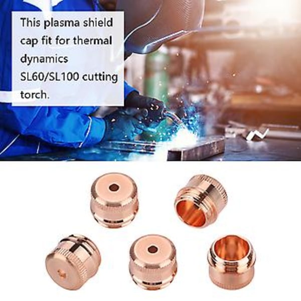 5 stk. 50-60A Plasmabeskyttelseshette for Thermal Dynamics SL60-SL100 skjærebrenner 9-8238