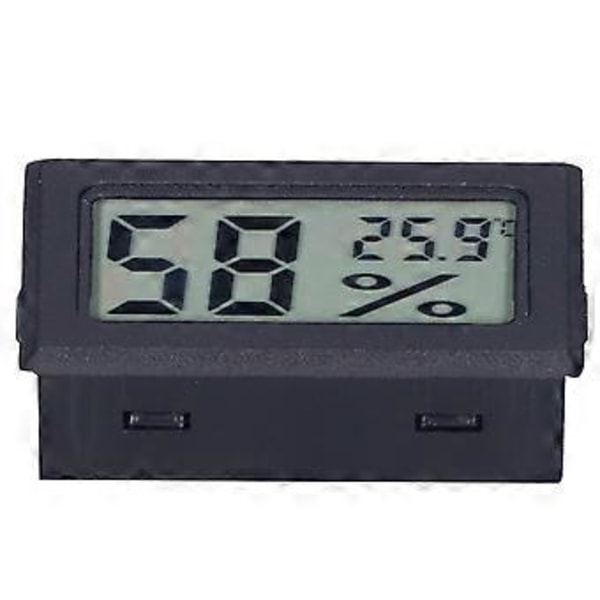 Digitalt Display Temperaturmåler ABS Miljø Indendørs Termometer til Smart Home FY11001Sort