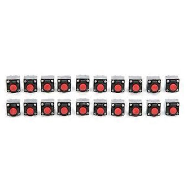 20 st 6x6x7,3 mm Taktil Tryckknapp Vattentät Mikro Taktbrytare