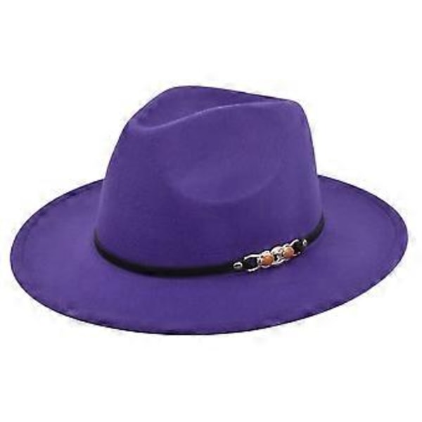 Eurooppalainen ja amerikkalainen retro jazz -hattu villahattu cowboy-hattu retro jäljitelmä villahattu litteä lierihattu BF153